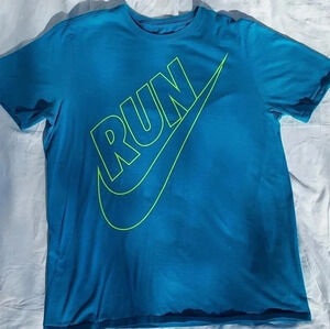 The Nike Tee Large Aqua Color Large Mens T- Shirt